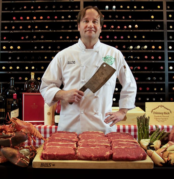 Jason - getting ready to serve some delicious steaks