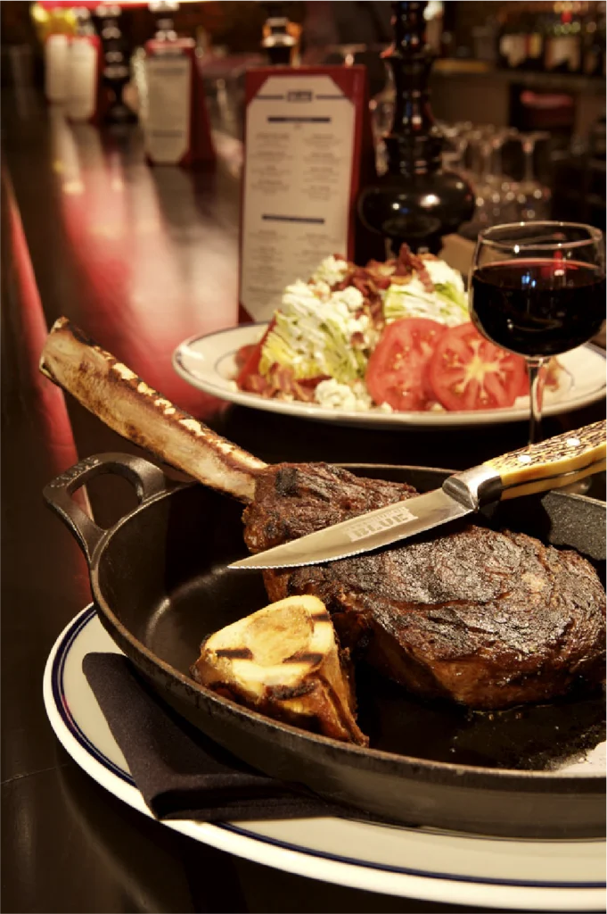 Ribs in cast iron pan at Pittsburgh Blue